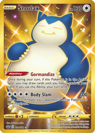 Image of Snorlax (224/198) [Sword & Shield: Chilling Reign]