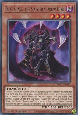 Image of Duke Shade, the Sinister Shadow Lord [EGS1-EN017] Common