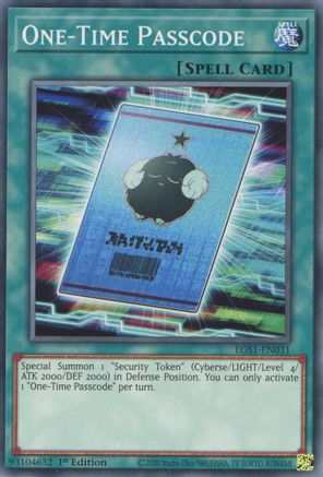 Image of One-Time Passocde [EGS1-EN031] Common