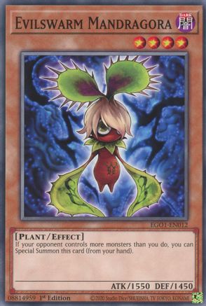 Image of Evilswarm Mandragora [EGO1-EN012] Common