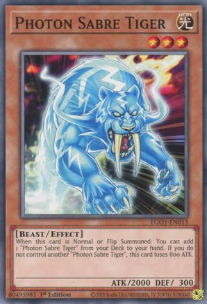 Image of Photon Sabre Tiger [EGO1-EN013] Common
