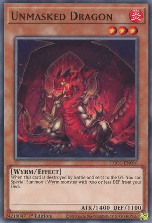 Image of Unmasked Dragon [EGO1-EN016] Common