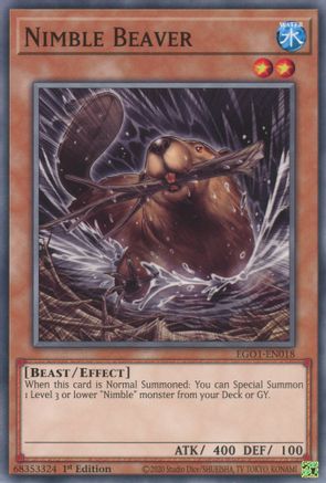 Image of Nimble Beaver [EGO1-EN018] Common