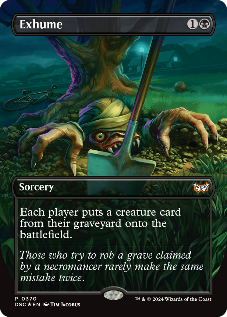 Image of Exhume (Borderless) [Duskmourn: House of Horror Commander]