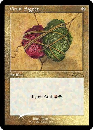 Image of Gruul Signet (Retro) (Foil Etched) [Secret Lair Drop Series]