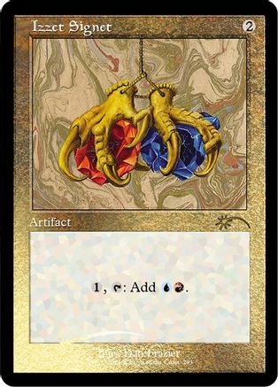 Image of Izzet Signet (Retro) (Foil Etched) [Secret Lair Drop Series]