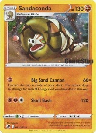 Image of Sandaconda (082/163) (GameStop Exclusive) [Sword & Shield: Battle Styles]