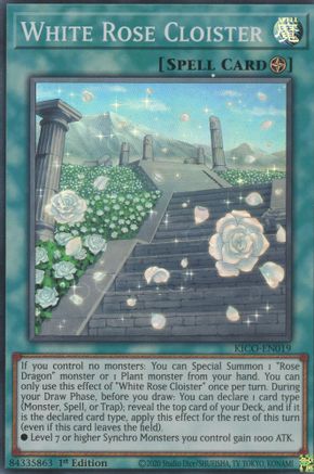 Image of White Rose Cloister (Super Rare) [KICO-EN019] Super Rare