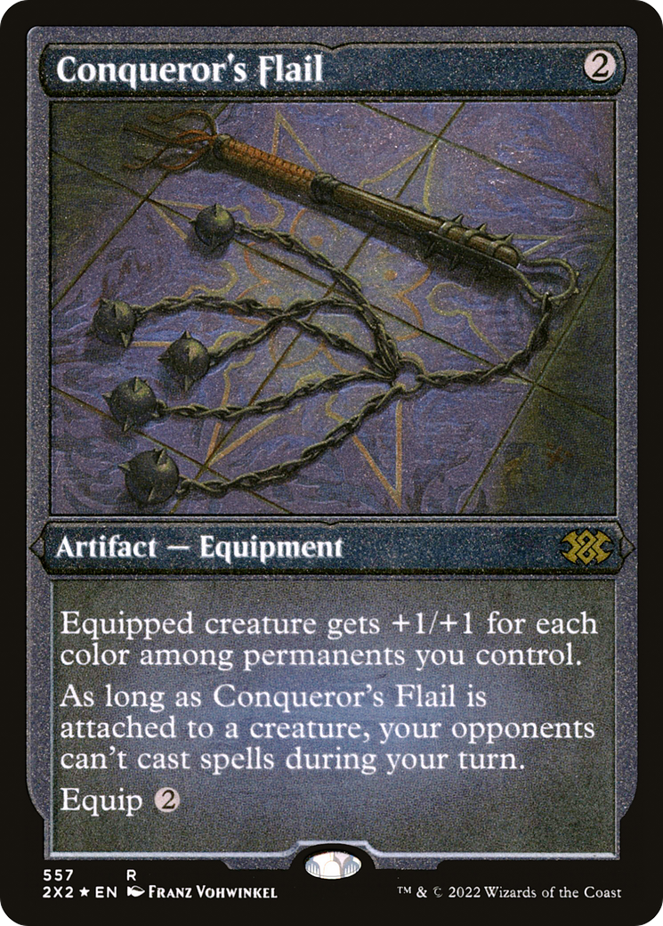 Image of Conqueror's Flail (Foil Etched) [Double Masters 2022]