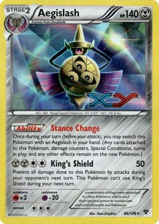 Image of Aegislash (86/146) (Prerelease Promo) [XY: Black Star Promos]