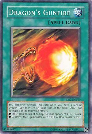 Image of Dragon's Gunfire [DB2-EN160] Common