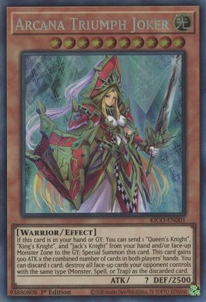 Image of Arcana Triumph Joker (Collector's Rare) [KICO-EN001] Collector's Rare