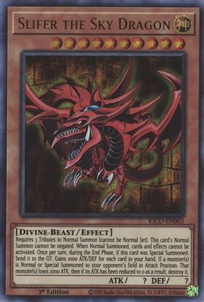 Image of Slifer the Sky Dragon (Ultra Pharaoh's Rare) [KICO-EN063] Ultra Pharaoh's Rare