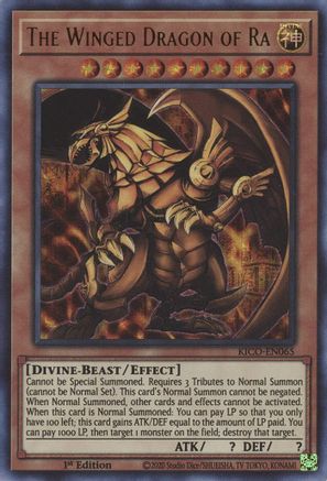 Image of The Winged Dragon of Ra (Ultra Pharaoh's Rare) [KICO-EN065] Ultra Pharaoh's Rare