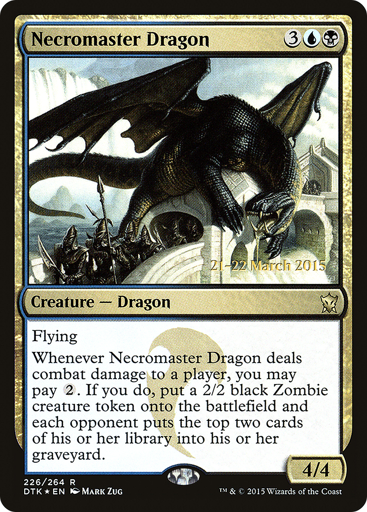 Image of Necromaster Dragon [Dragons of Tarkir Prerelease Promos]