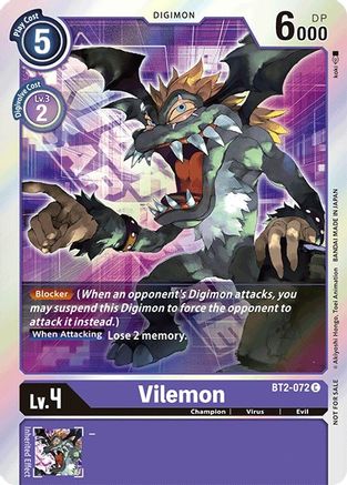 Image of Vilemon [BT2-072] (Event Pack 1) [Release Special Booster Promos]