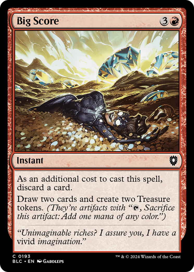 Image of Big Score [Bloomburrow Commander]