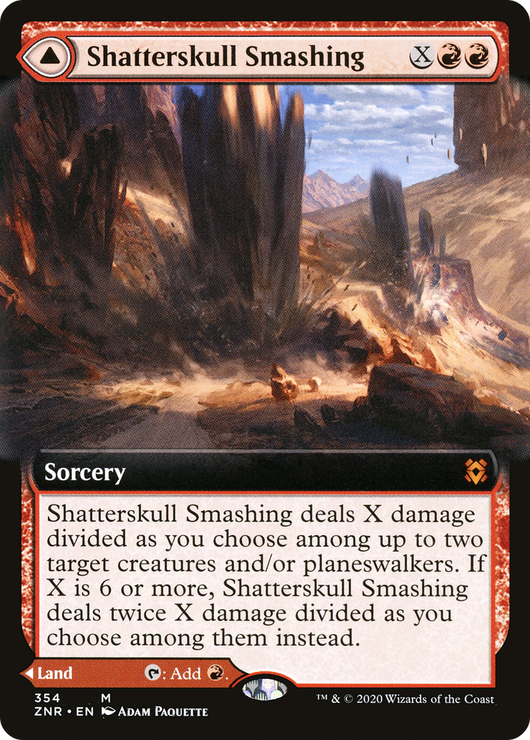 Image of Shatterskull Smashing // Shatterskull, the Hammer Pass (Extended Art) [Zendikar Rising]