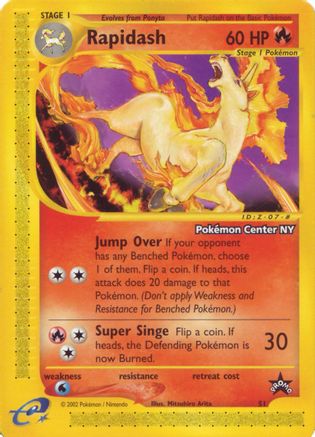 Image of Rapidash (51) (Pokemon Center NY Promo) [Wizards of the Coast: Black Star Promos]