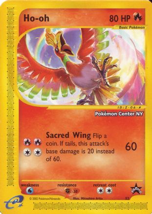 Image of Ho-oh (52) (Pokemon Center NY Promo) [Wizards of the Coast: Black Star Promos]