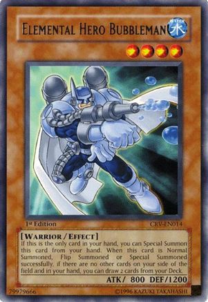 Image of Elemental Hero Bubbleman [CRV-EN014] Rare