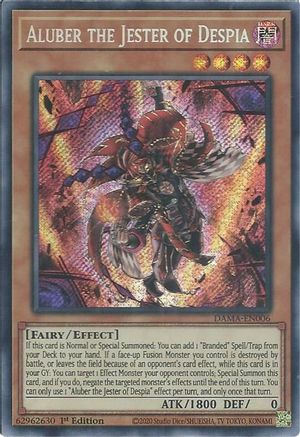 Image of Aluber the Jester of Despia [DAMA-EN006] Secret Rare