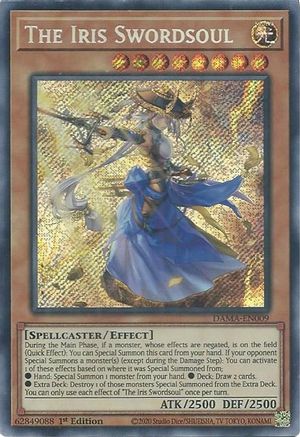 Image of The Iris Swordsoul [DAMA-EN009] Secret Rare