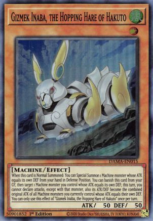 Image of Gizmek Inaba, the Hopping Hare of Hakuto [DAMA-EN015] Super Rare