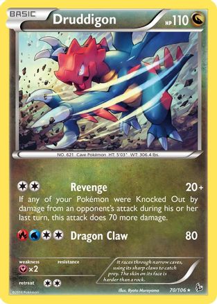 Image of Druddigon (70/106) (Theme Deck Exclusive) [XY: Flashfire]