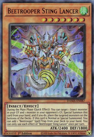 Image of Beetrooper Sting Lancer [DAMA-EN087] Ultra Rare