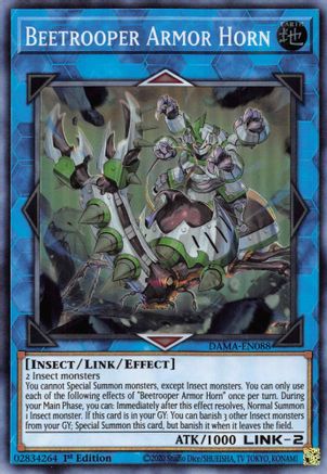 Image of Beetrooper Armor Horn [DAMA-EN088] Super Rare