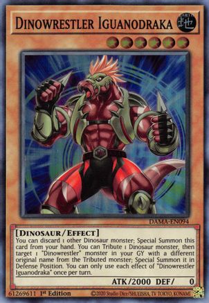 Image of Dinowrestler Iguanodraka [DAMA-EN094] Super Rare