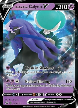 Image of Shadow Rider Calyrex V (SWSH131) [Sword & Shield: Black Star Promos]