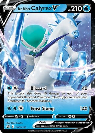 Image of Ice Rider Calyrex V (SWSH130) [Sword & Shield: Black Star Promos]