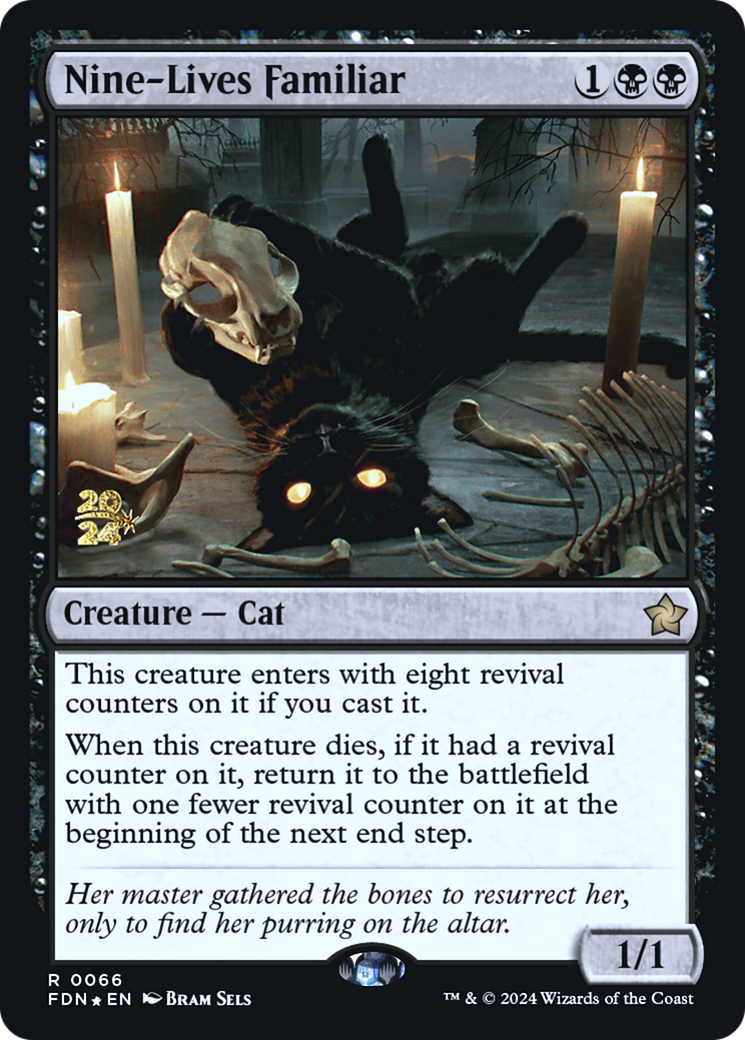 Image of Nine-Lives Familiar [Foundations Prerelease Promos]