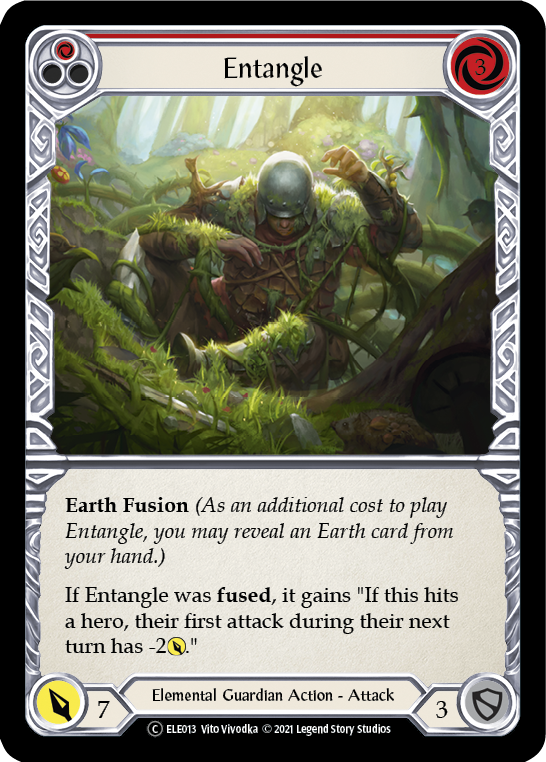Image of Entangle (Red) [U-ELE013] (Tales of Aria Unlimited)  Unlimited Rainbow Foil