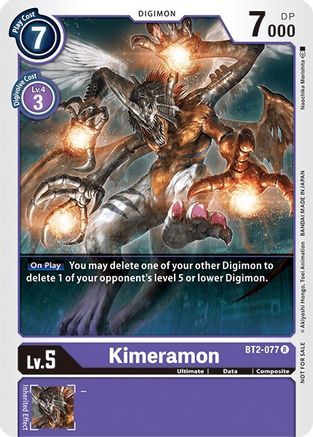 Image of Kimeramon [BT2-077] (Battle of Omni Pre-Release) [Release Special Booster Promos]