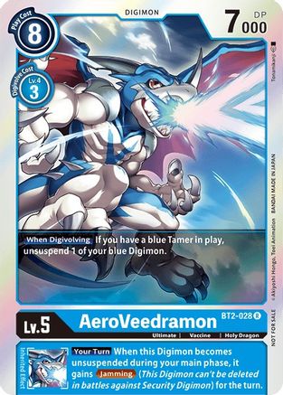 Image of AeroVeedramon [BT2-028] (Battle of Omni Pre-Release) [Release Special Booster Promos]