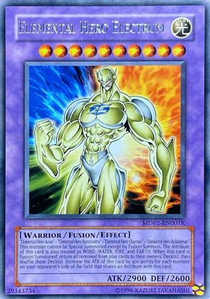 Image of Elemental Hero Electrum (Redemption Replacement) [MDP2-EN001K] Rare