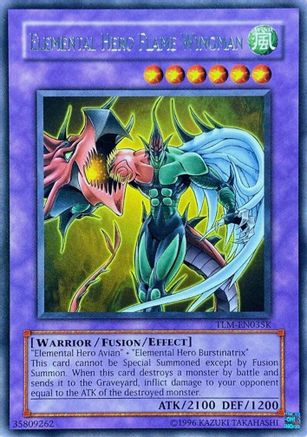 Image of Elemental HERO Flame Wingman (Redemption Replacement) [TLM-EN035K] Rare