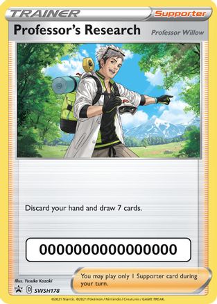 Image of Professor's Research (SWSH178) (Pokemon Go Code) [Sword & Shield: Black Star Promos]