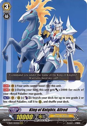 King of Knights, Alfred (V-SS09: REVIVAL SELECTION)