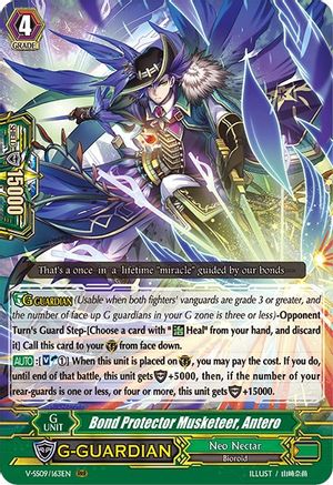 Bond Protector Musketeer, Antero (V-SS09: REVIVAL SELECTION)