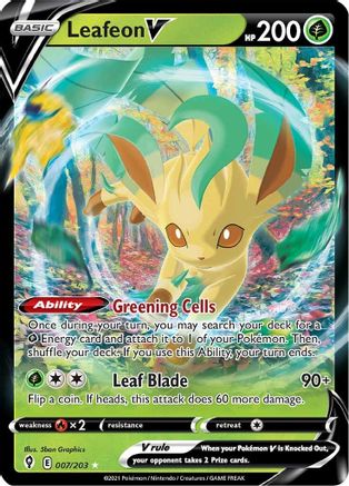Image of Leafeon V (007/203) [Sword & Shield: Evolving Skies]