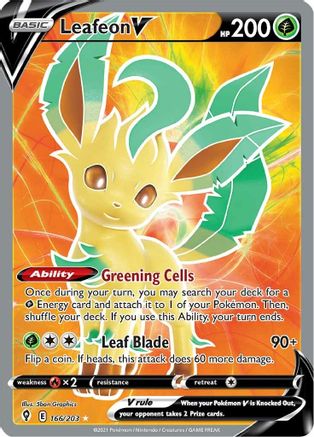 Image of Leafeon V (166/203) [Sword & Shield: Evolving Skies]