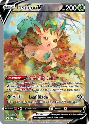 Image of Leafeon V (167/203) [Sword & Shield: Evolving Skies]