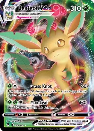 Image of Leafeon VMAX (008/203) [Sword & Shield: Evolving Skies]