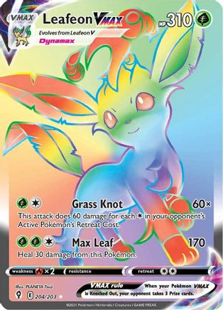 Image of Leafeon VMAX (204/203) [Sword & Shield: Evolving Skies]