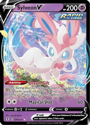 Image of Sylveon V (074/203) [Sword & Shield: Evolving Skies]