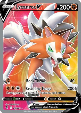 Image of Lycanroc V (187/203) [Sword & Shield: Evolving Skies]